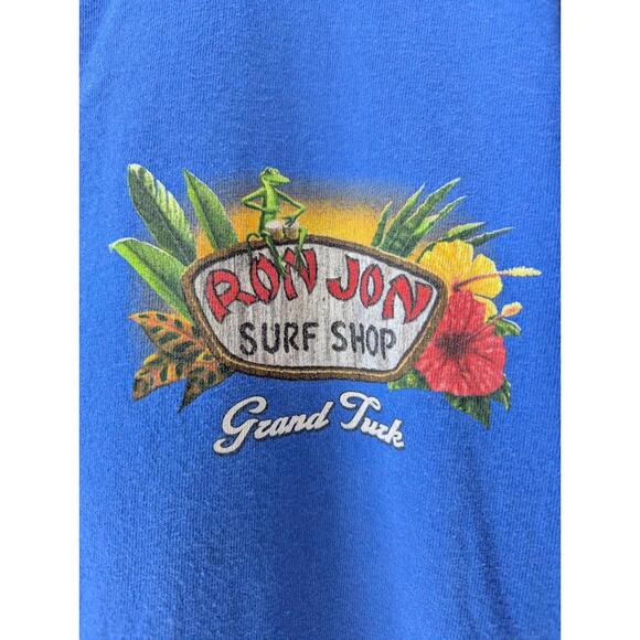 Vintage Y2K Ron Jon Surf Shop Grand Turk Goin' Tiki Wild Travel L Tee tropical - Picture 5 of 8